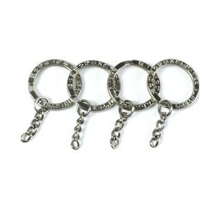 キーホルダーロゴキーリングパンチロゴKey_ringニッケルキーホルダープリントキーリングチェーン - Product Image 3