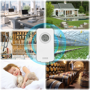EMAF Outdoor Sensor Indoor <strong>Forecast</strong> Wifi Connect Electronic Temperature Humidity Monitor LCD Digital Weather Station Clock - Product Image 6