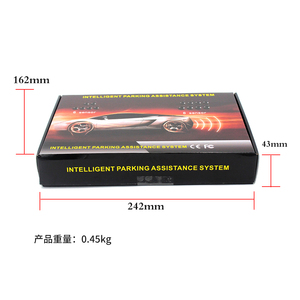 Sistema de Radar de respaldo inverso para coche, pantalla LED, sensores planos de aparcamiento de 16,5 MM, 12V, para todos los coches, 4 unidades - Product Image 3