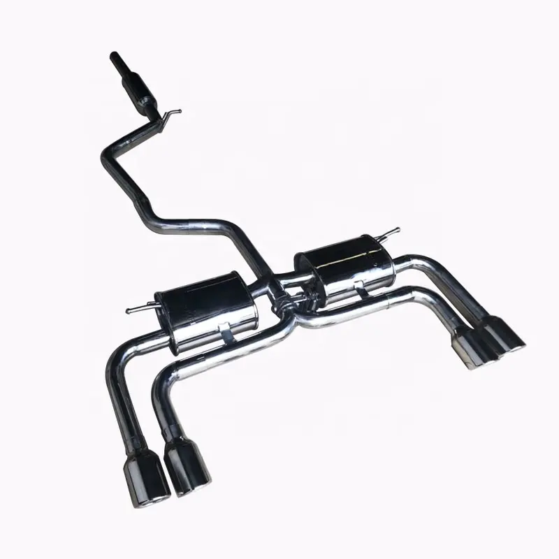 Engine Tuning Parts Turbo Manifold Muffler Downpipe Tips Car Racing Exhaust for Audi S4 B5 S6 C5 A4 B8 B7 B9 RS4 A3 A6 A5 TT