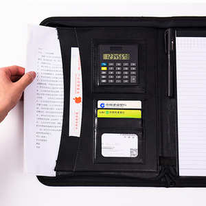 Agenda personalizada de estudio, planificador de bolsillo, diario, cubierta de cuero Pu, bolsa, cuaderno de calculadora Ecofriendly - Product Image 4