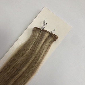 Genius atkı uzantıları İnsan saç kağıdı-ince yeni atkı tam biter ince yumuşak ışık manikür bozulmamış dikişsiz atkı - Product Image 4