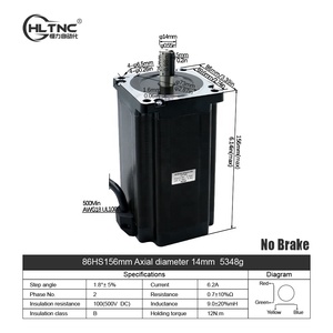 Mở vòng lặp 156 mét 6.2A động cơ bước 12nm NEMA 34 Kit với dm860h trình điều khiển và cung cấp điện - Product Image 6