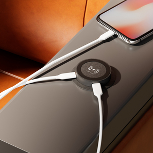 テーブル下ポップアップ2 Usb出力を備えたオフィス家具用の簡単なインストール急速充電インビジブルエンベデッド3In1ワイヤレス充電器 - Product Image 4