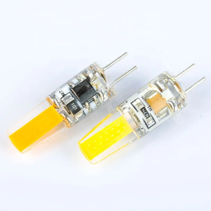 LED G4 G9 E14/AC/DC 12V 220V 3W 5W COB SMD Led ışıkları yerine halojen karartma ampul ışık