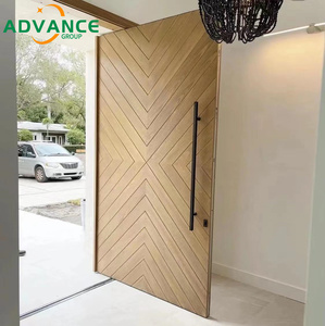 Yalıtımlı çekirdek ve özel renk kaplamalı klasik stil ahşap giriş kapısı - Product Image 5