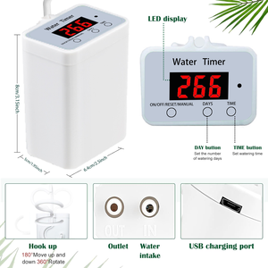 Nuovo Timer intelligente per il giardino all'aperto di irrigazione automatico di controllo automatico della cinghia di allarme funzione di irrigazione dinamico Timer - Product Image 6