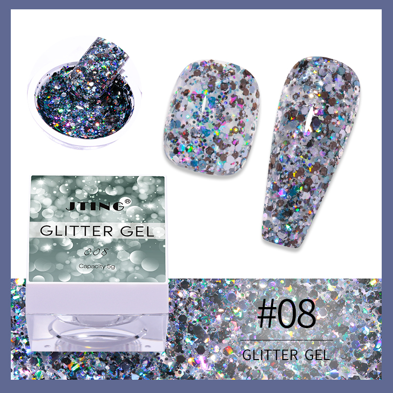 #08 glitter gel