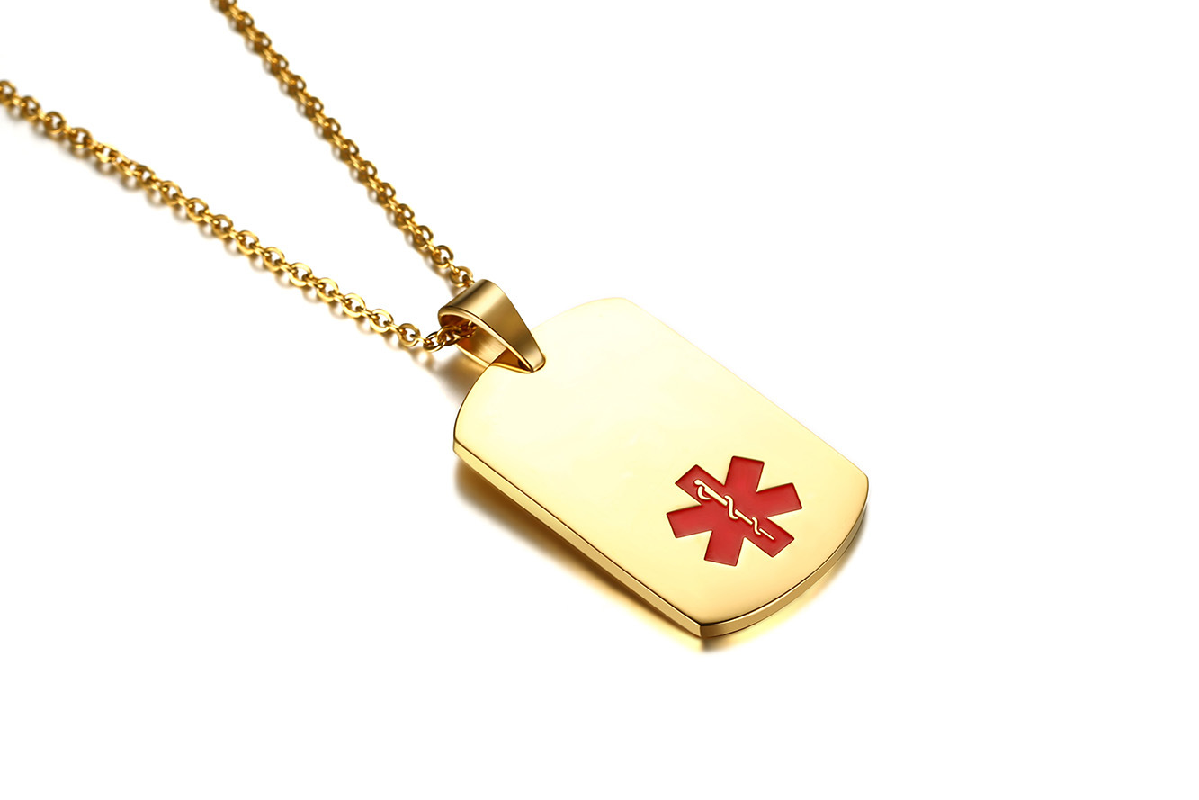 Collar de oro con cadena de 50 cm.
