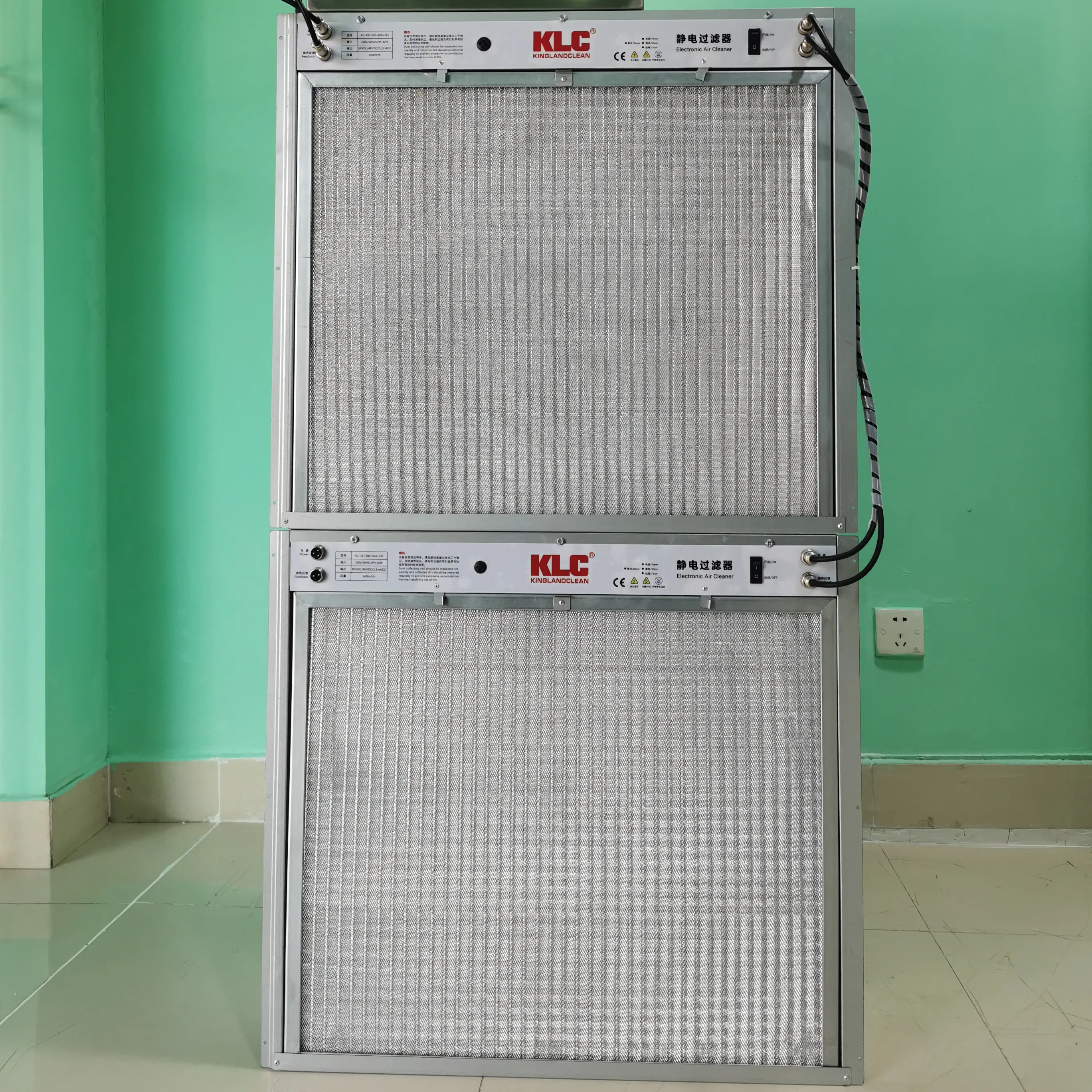 KLC electrostatic precipitation filter air cleaner esp electrostatic air purification system