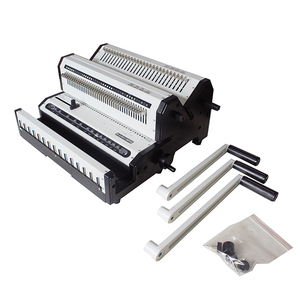 WW2500A Custom Multipurpose 2 in 1 Strip Comb Book Binder 25sheets Manual Wire Book <strong>Binding</strong> Machine for Office - Product Image 2