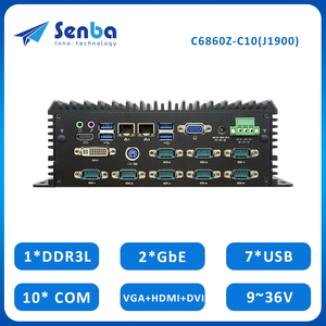 C6860Z-C10 Industrial Case <strong>Desktop</strong> <strong>Computer</strong> J1900 2 Lan RS485 10x COM VGA HD DVI for <strong>Linux</strong> Digital Signage Embedded <strong>Computer</strong> - Product Image 2