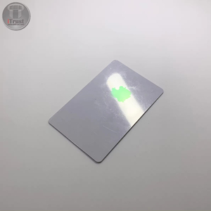 奢华时尚透明宠物塑料印刷防水名片宠物塑料全息图名片叠加