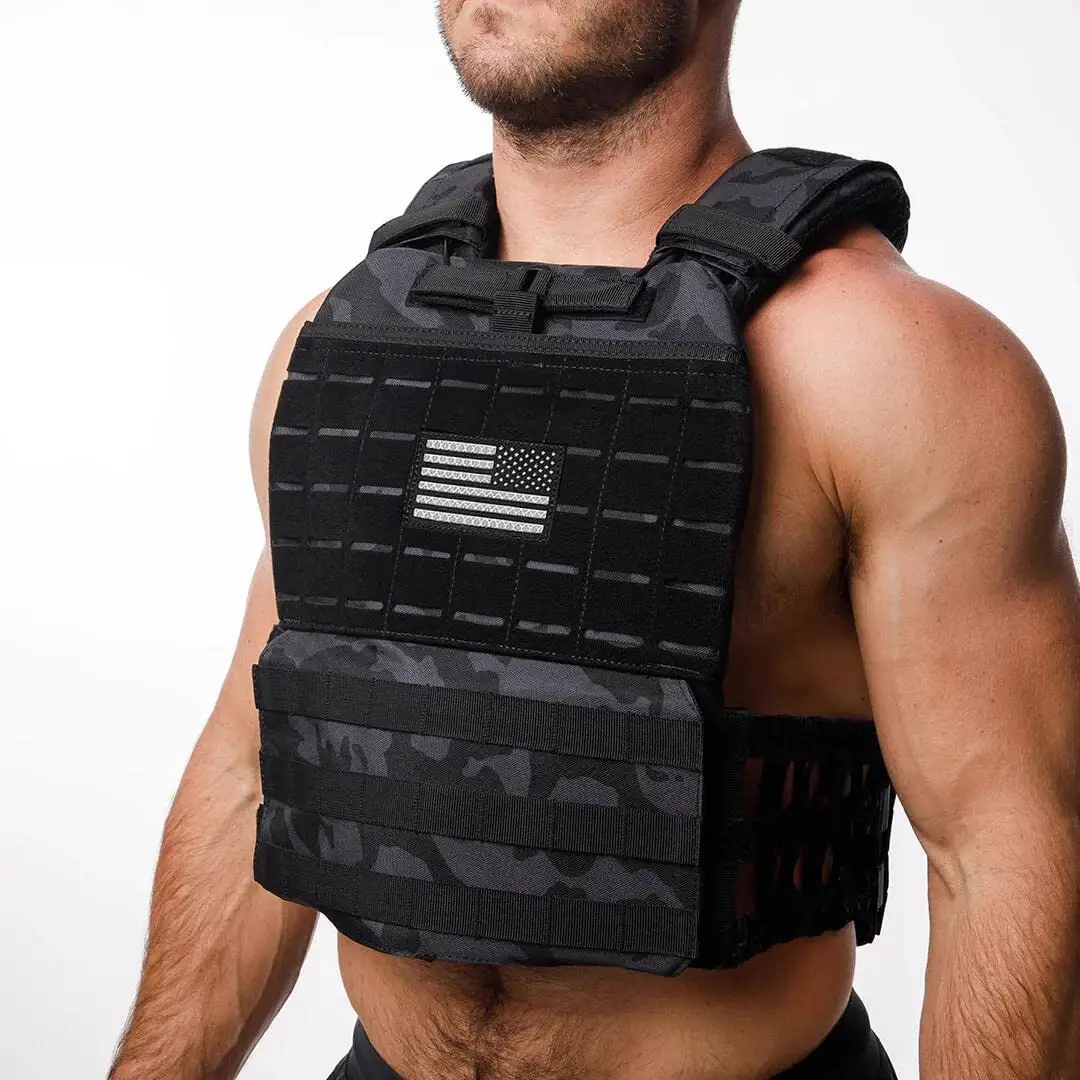 LAMGOYI Outdoor Quick Release Durable ACU Molle Body Weight Tactical Vest pour hommes
