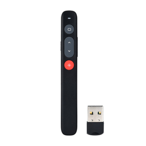 Apparecchiatura di presentazione puntatore Laser per presentatore Laser wireless con ricevitore USB magnetico per presentatore PPT per computer Powerpoint - Product Image 1