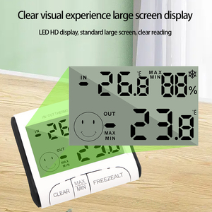 Max/Min Temp <strong>Memory</strong> <strong>Function</strong> Digital Household <strong>Thermometer</strong> Hygrometer Indoor Outdoor Weather Station Temperature Humidity Meter - Product Image 6