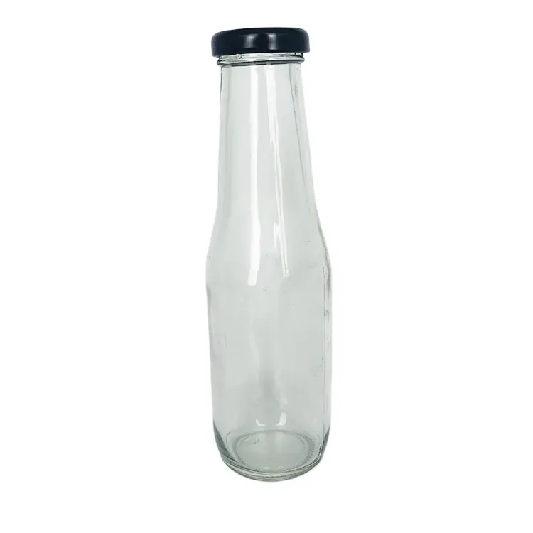 Tampa torção-desligada 12 oz 350 ml, garrafa de suco de vidro