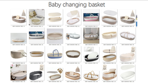 Nhà Máy Giá bông Rope MOSES bé thay đổi giỏ với pad, không thấm nước bao gồm, mềm chăn trẻ sơ sinh, tã Caddy/tổ chức - Product Image 5