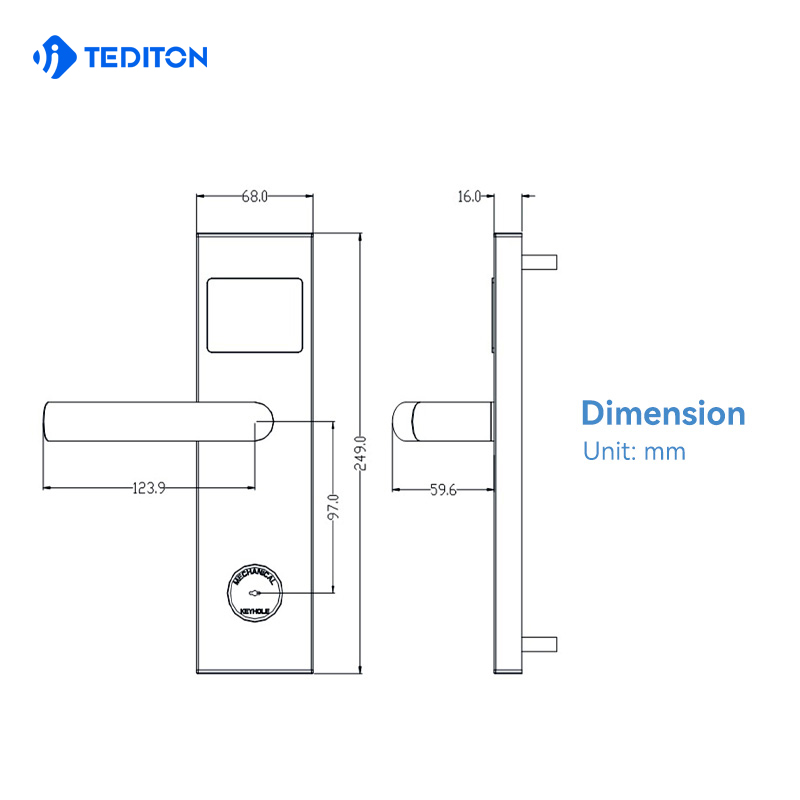 Factory Direct Sale Rfid Access Control  Hotel Lock System with Key Smart Safe Hotel Door Lock