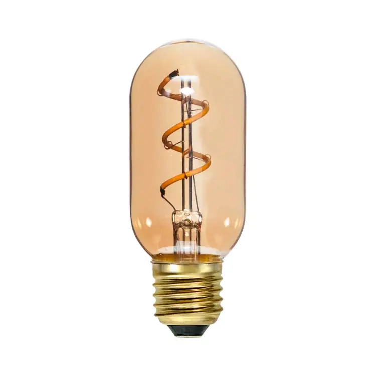Di alta qualità T45 serie tubolare E27 E26 lampadina a LED stile Vintage ambra lampadina a filamento LED con CE RoHS