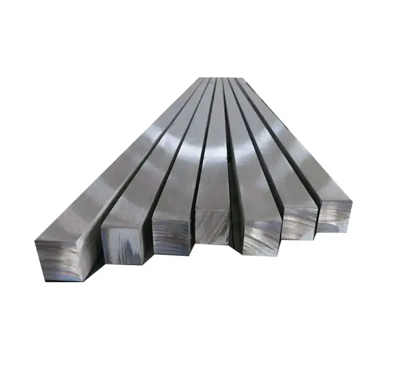 SS 201 304 309 316 416l Barra cuadrada de acero inoxidable/Superficie brillante barras cuadradas de acero inoxidable tamaño precio por kg
