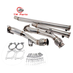 Stainless Steel Down Pipe for <strong>Audi</strong> <strong>S4</strong> <strong>B5</strong> A6 Allroad C5 2.7L K04 RS6 3&quot; 2.5&quot; Exhaust Downpipe for K03 Turbo &amp; Upgrade K04/RS6 - Product Image 1