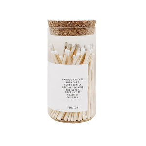 Logo ile özel cam maç kişiselleştirilmiş maçlar cam kavanoz forvet Matchsticks ile cam şişe kavanoz maçlar için mum - Product Image 6