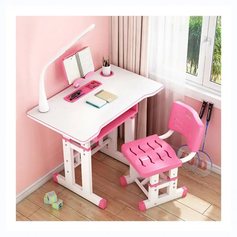 Yüksekliği ayarlanabilir ergonomik tasarım çalışma masası çocuk yazı masası sandalye seti çocuklar