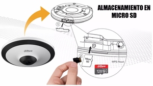 IPC-EW5541-AS 5MP WizMind IR Fisheye microfono integrato slot per scheda SD interfaccia di allarme Audio mini telecamera POE - Product Image 4