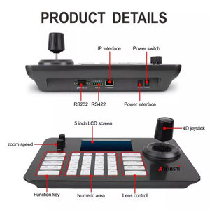 Modo de control de red con direcciones IP independientes Teclado de videoconferencia RS485 con pantalla - Product Image 3