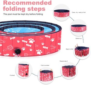 ペットスイミングプール犬夏水泳折りたたみ式PVCポータブル - Product Image 3