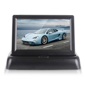<strong>Reverse</strong> Assist With Waterproof and Night Vision Camera 4.3inch Foldable TFT <strong>LCD</strong> Monitor Backup Camera Rearview Monitor <strong>System</strong> - Product Image 3