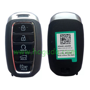 Orijinal Hyundai için 5 düğme anahtarsız 4A çip ile akıllı uzaktan anahtar Fob gitmek 433Mhz FCC ID: NYOMBEC5FOB2004 P/N: 95440-AA000 - Product Image 3