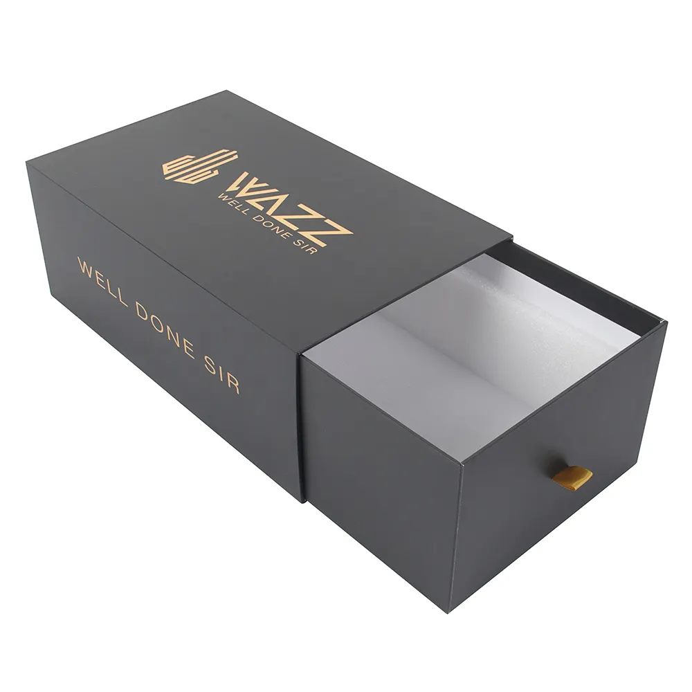 WALKIN Высокое качество Черный Пользовательский логотип печать Роскошные Ювелирные изделия Чехол для телефона жесткий ящик скользящая подарочная упаковочная коробка