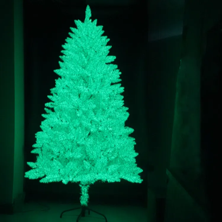 Árvore de natal luminosa para decoração, árvore de natal decorada de luxo feita em pvc com tamanhos p a 6 pés de pvc, decoração de férias