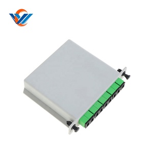 Fibra splitter PLC 1:2/1:4/1:8/1:16/1:32 mini splitter tipo cassetta/fibra ottica splitter basso perdita di buona scatola di dati abs box - Product Image 3