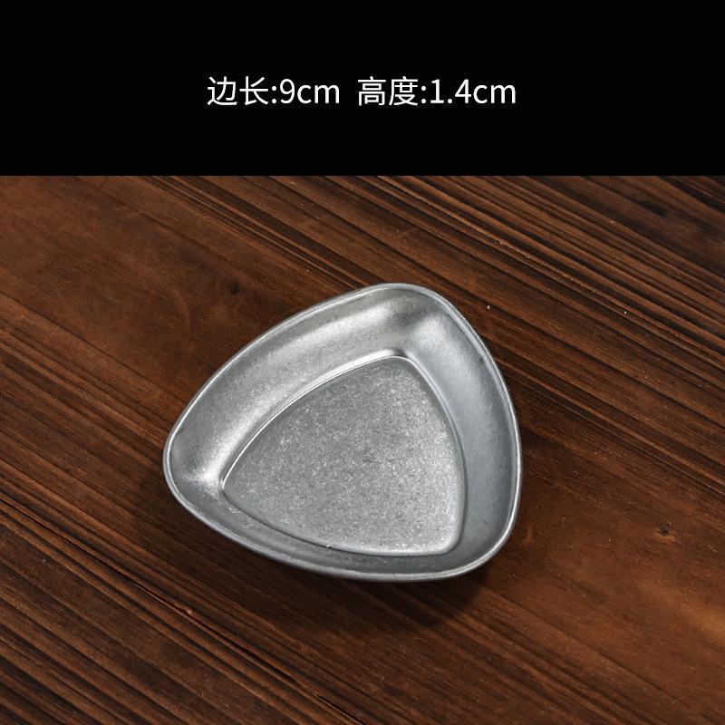 Triangular sauce dish (snowflake-shaped)