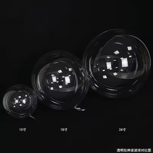 Yüksek kaliteli balon LED ışık 18 inç yuvarlak temizle yanıp sönen Globos Led Bobo kabarcık helyum balon - Product Image 3