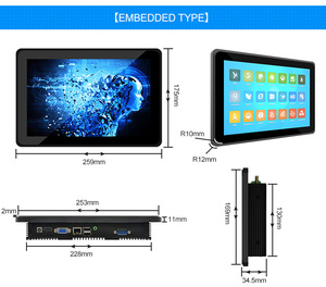 Industrie tablett 4G 128G All-in-One-Desktop-Computer Mini-PC Schwarz LCD EMMC Hoch leistungs kapazitiver Touchscreen Linux 4GB - Product Image 5