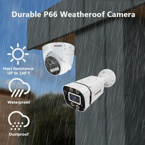 4MP HD 16CHカメラP66防水POEキットカメラ双方向音声およびビデオ録画カメラはP2Pをサポートします
