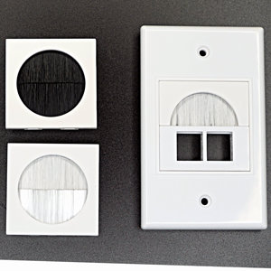 Customizable New Design Patent <strong>Pending</strong> Own Brand Mini Circle Brush Wall Plate Multi-function US Style Canada - Product Image 2