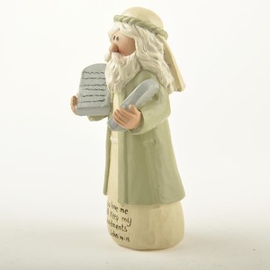Divine Guidance: Resin Figurine 'IF YOU LOVE ME' MOSES W/COMMANDMENTS- a Testament of Faith and Obedience - Product Image 2