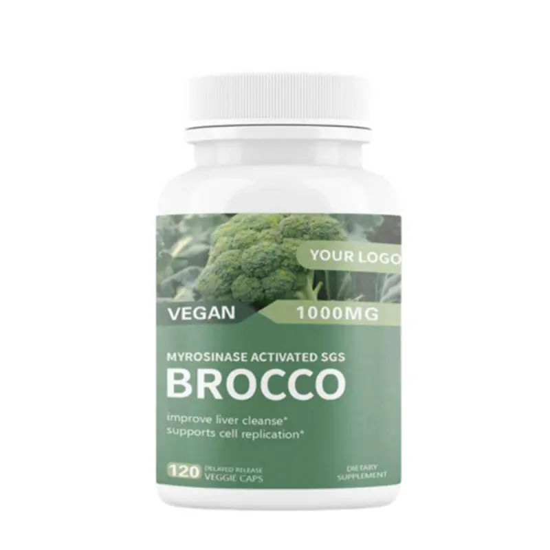 MOQ 5000 accettare Oem Private Label miglioramento dell'immunità aminoacidi Broccoli integratori di gelatina morbida Capsule