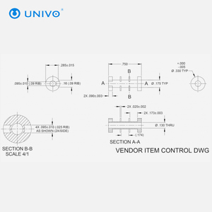 Piccoli sensori di posizione lineari LVDT personalizzati UNIVO hanno migliorato la misurazione senza contatto della sensibilità per la posizione lineare 0.2-200mm - Product Image 4