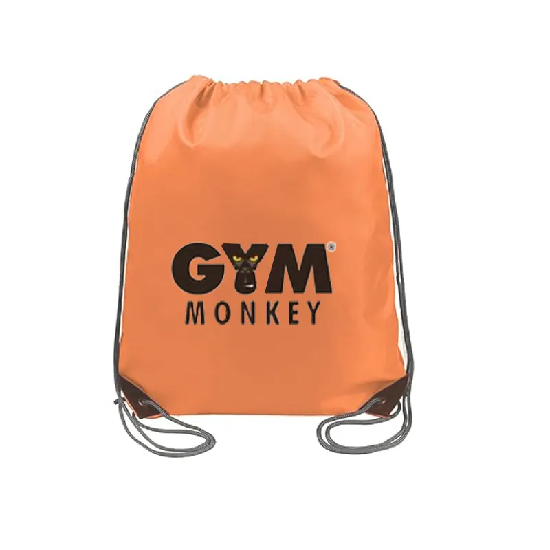 Bolsa con cordón de poliéster personalizada Bolsas deportivas con cordón para gimnasio Mochila con cordón deportivo Bolsa