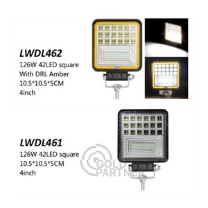25มม. 45มม. DC9-36V 126รูรับแสง42 Led ระบบไฟส่องสว่างอัตโนมัติหลอดไฟ Led 5OMM อลูมิเนียมสากล6OMM W ไฟทำงานสำหรับรถยนต์ - Product Image 5