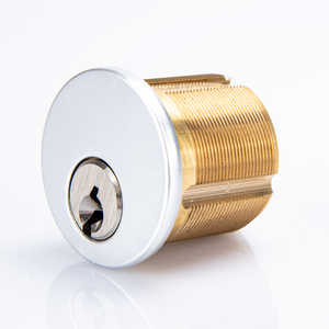 MINGHOU ANSI Mortise <strong>Keyway</strong> Lock Cylinder 1-1/8&quot; Cylinder Door Anodized Silver <strong>Keys</strong> Compatible Lock Cylinder - Product Image 5