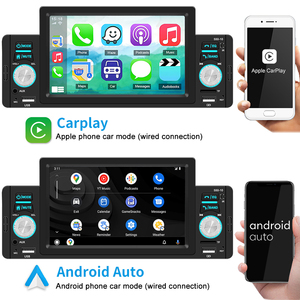 1 Din <span class=keywords><strong>5</strong></span> אינץ מגע מסך Mp5 רכב רדיו Carplay אנדרואיד אוטומטי וידאו מוסיקה סטריאו