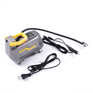 1666 חרטום נייד מדחס אוויר צמיג Inflator AC/DC חשמלי רכב DC 12V בית AC 110V משאבת אוויר לרכב צמיגים