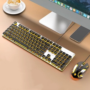 Venta al por mayor, teclado de escritura a máquina luminoso, cómodo y de buena sensación para ordenador y juegos con palabras árabes rusas - Product Image 2